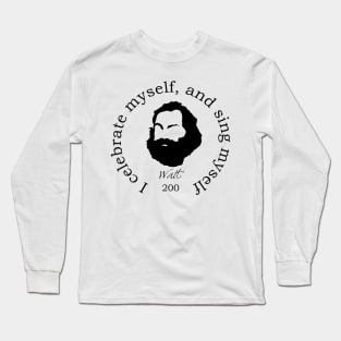 Walt Whitman Quote Long Sleeve T-Shirt